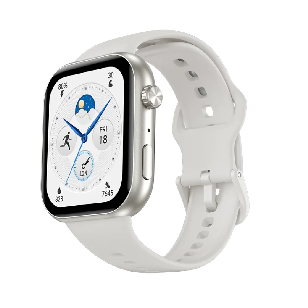 Honor Choice Infowear Watch 2i Smartwatch with 1.85-inch AMOLED Display, Bluetooth Calling, All-Day Health Monitoring, IP68 & 1ATM Water Resistance, 14-Day Battery Life, White - HON8000214
