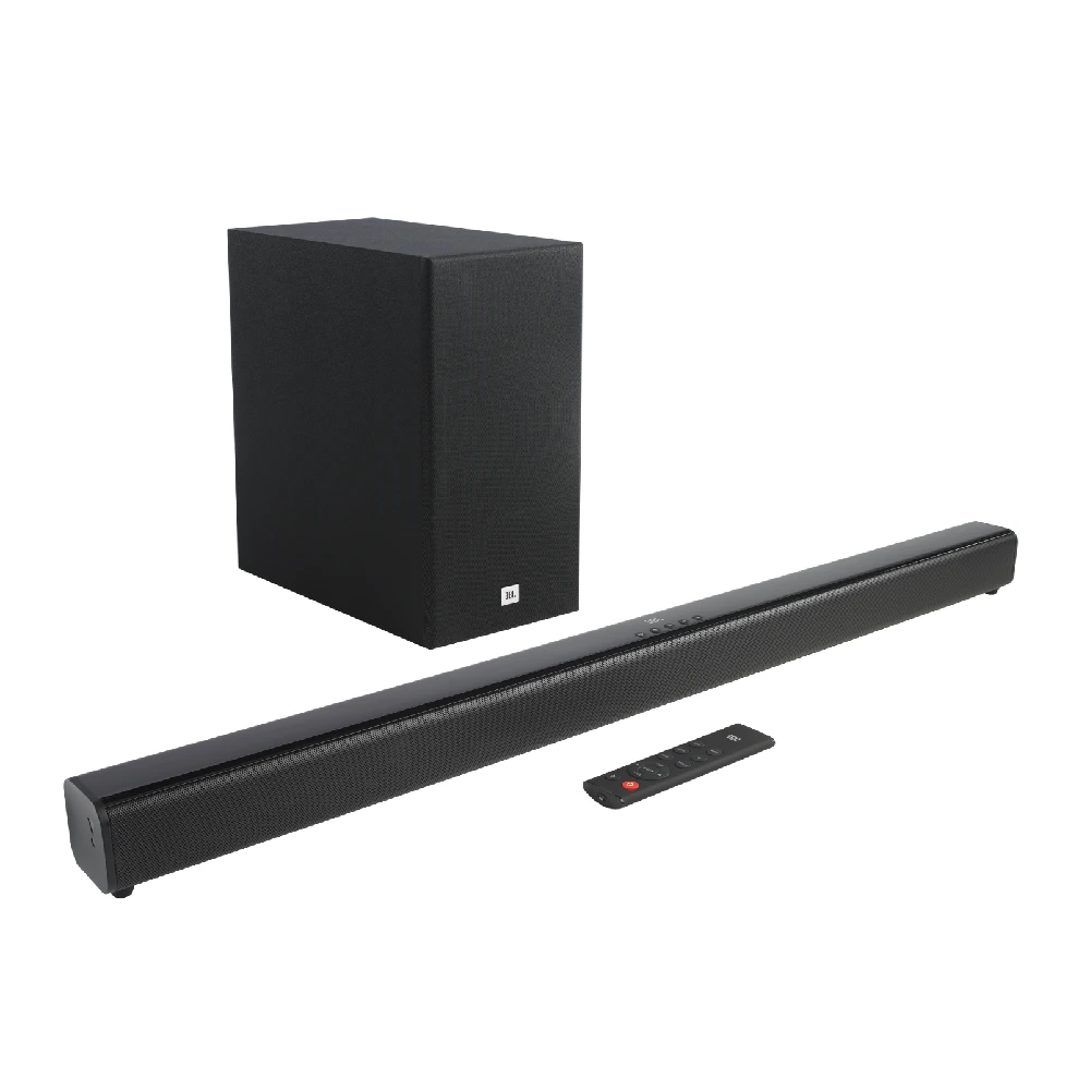 JBL Cinema SB160 2.1 Channel Soundbar with Wireless Subwoofer, 220W Power, Dolby Digital, HDMI ARC & Bluetooth, Black - JBLSB160BLKUK