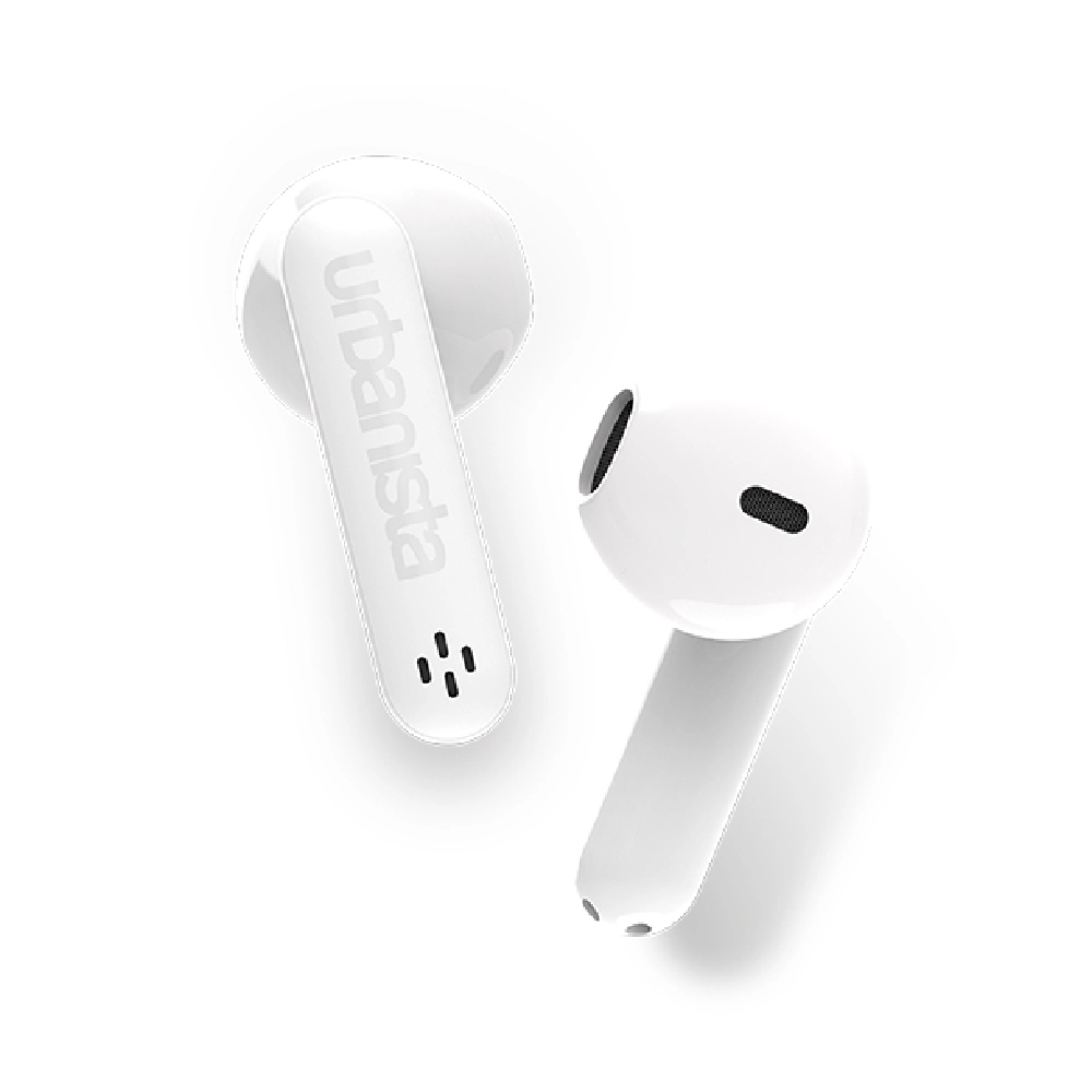 Urbanista Austin Wireless Earbuds with Pocket-Sized Charging Case, 4 Full Charges (20 Hours), and Dual Microphones for Clear Calls (White) - UB.1036003.WT