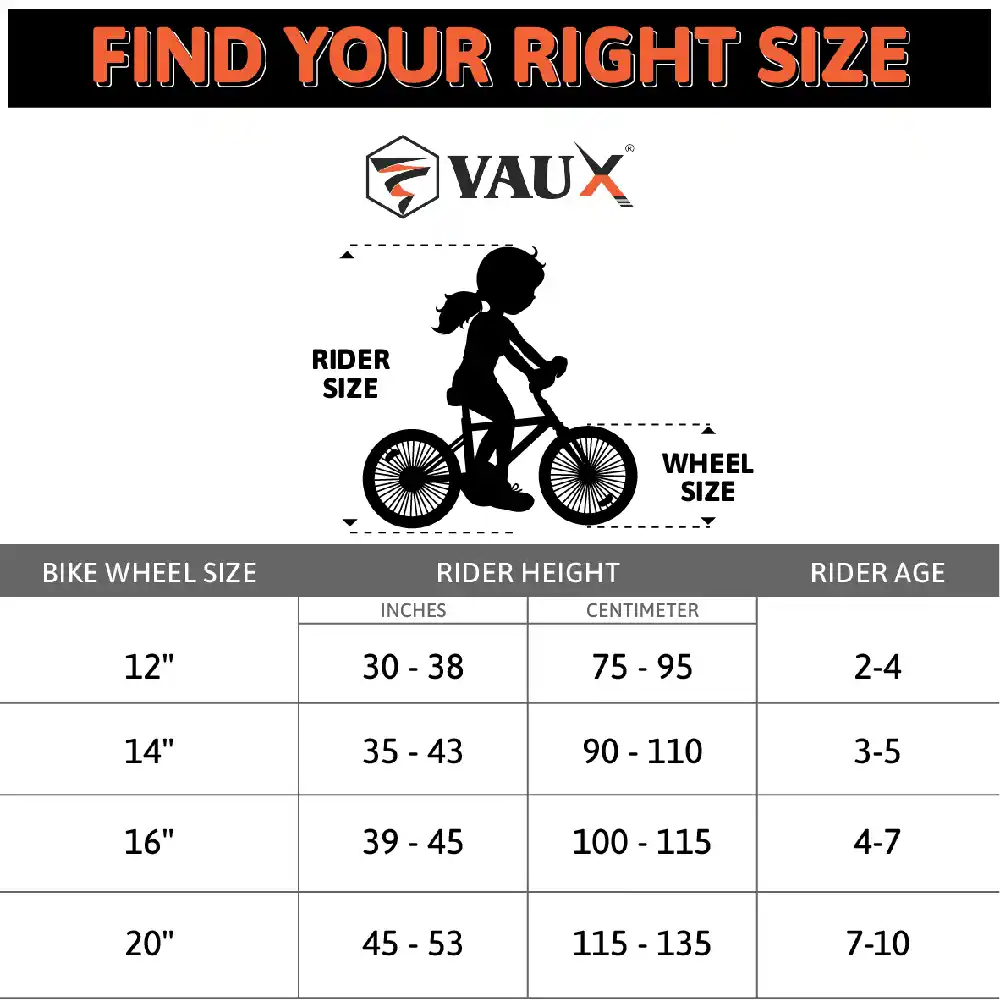 Vaux Eva 12 Inch Girls Bicycle with Front Basket, Rear Seat Platform, Training Wheels, Adjustable Cushioned Seat, Steel Frame & Full Chain Guard, Blue - V12EVA-BL - Image 7