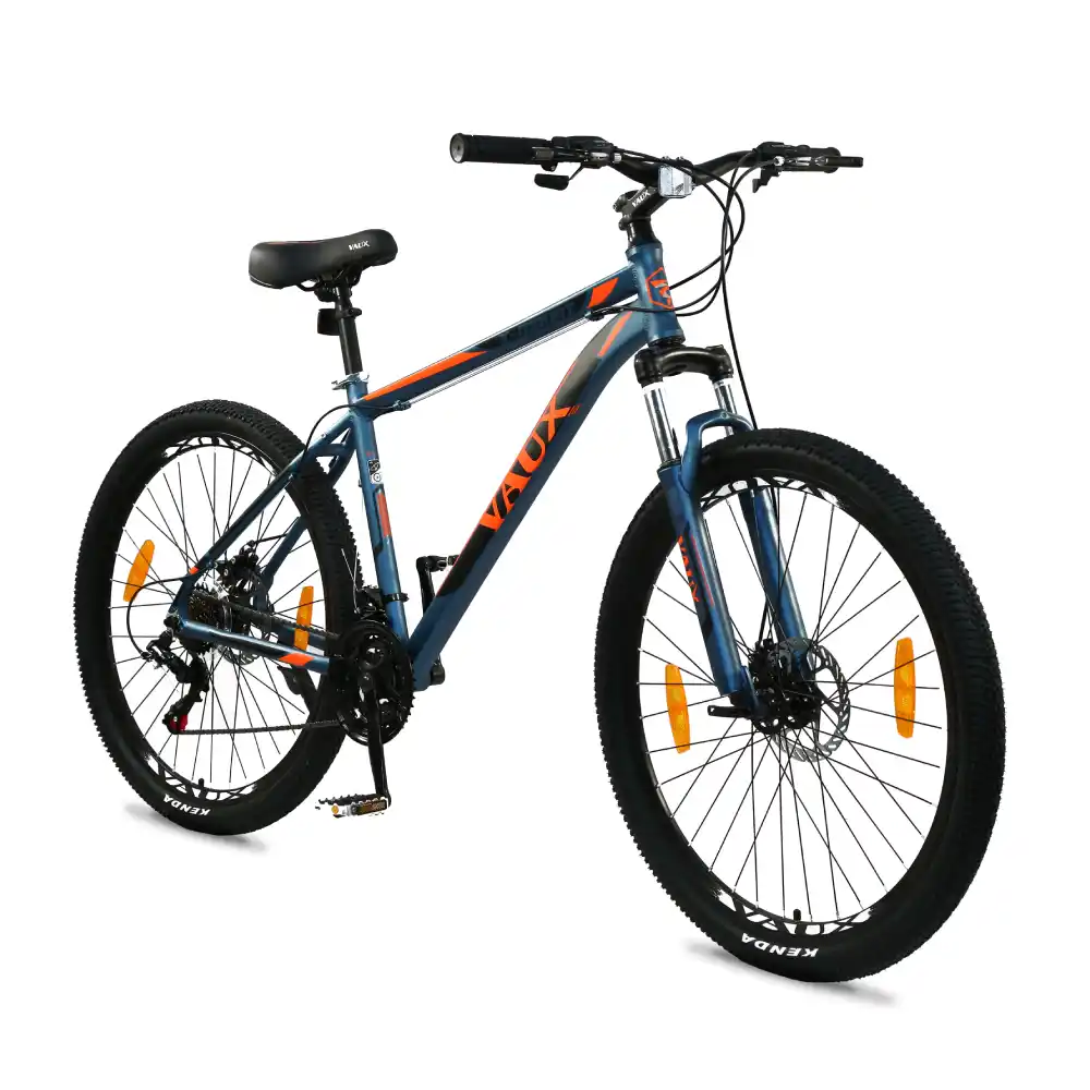 Vaux X-Mount Mountain Bike 27.5 Inch, 18 Inch Alloy Frame, Shimano 21-Speed, Dual Disc Brakes, Suspension Fork, Blue - VXMONT-BL - Image 2