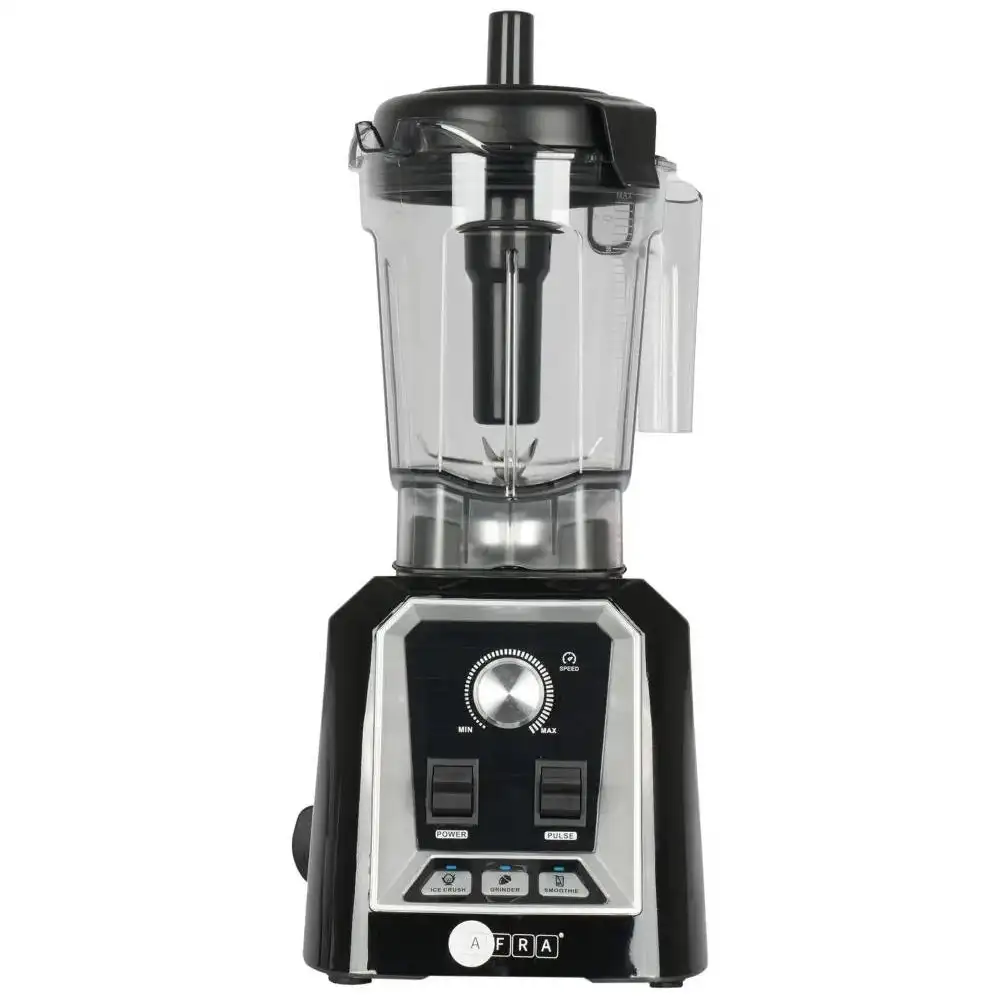 Afra Professional Blender 1600W with 2L Unbreakable Jar, 6 Stainless Steel Blades, Dry & Wet Grinding, Black - AF-162PBBK