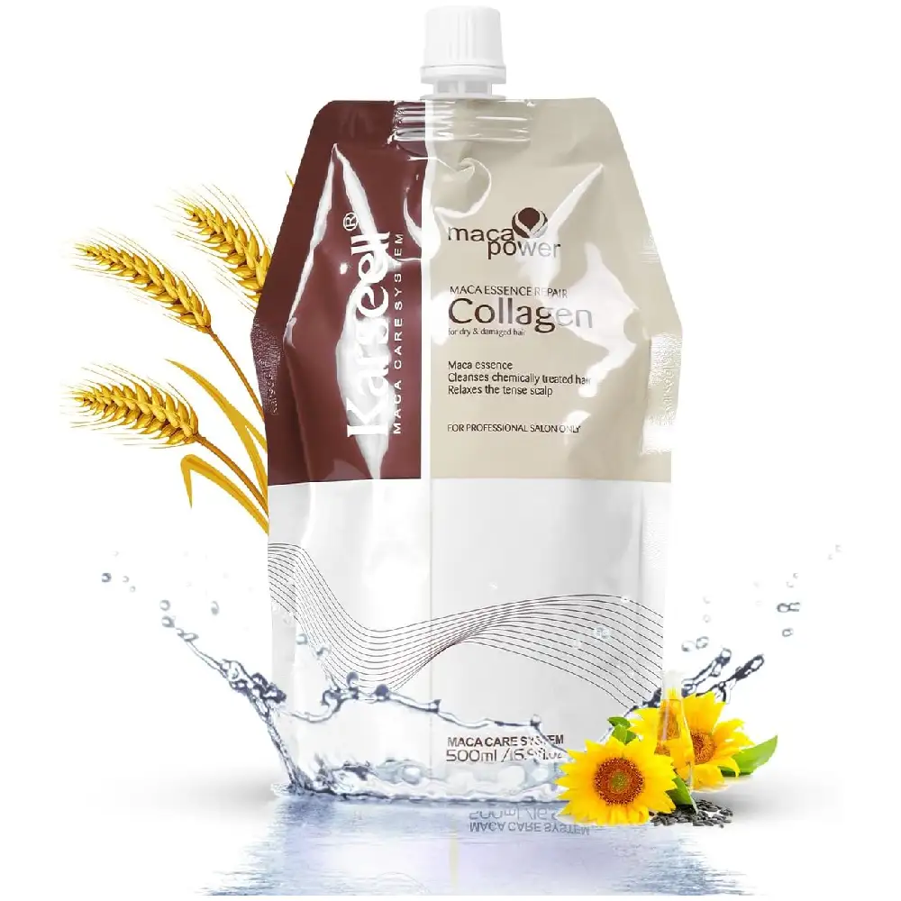 Karseell Collagen Hair Treatment 500ml - Argan Oil and Keratin Deep Conditioner for All Hair Types