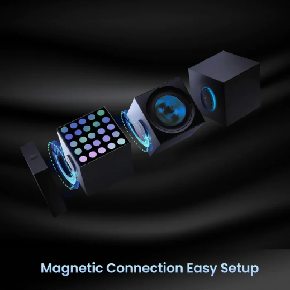 Yeelight Cube Smart Lamp Panel RGB Gaming Light with Matter, Wi-Fi & Bluetooth, Modular Design - Image 2