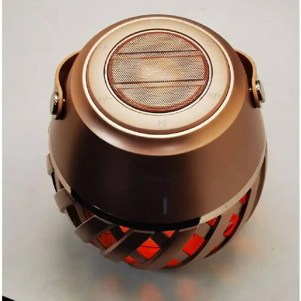 Yeelight Flame Atmosphere Bluetooth Speaker with Motion & Light Sensor, Rechargeable LED Lamp, Gold - Image 3