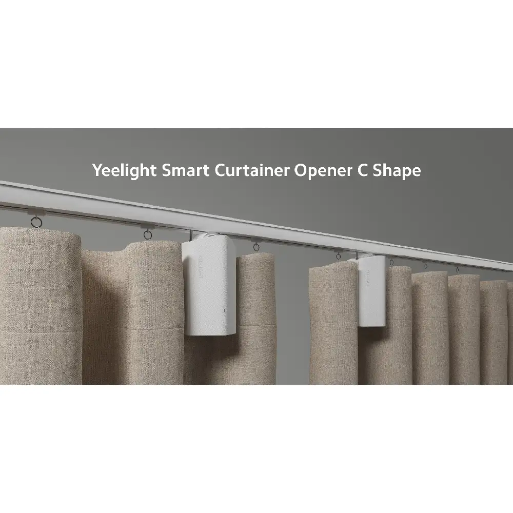 Yeelight Smart Curtain Opener C Shape Kit, Wi-Fi & Bluetooth, Automatic Electric Curtain Motor, Alexa, Google Assistant & Siri - YLCDJ-0007 - Image 3