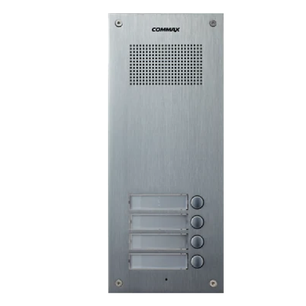 Commax DR-4UM Audio Door Bell-4 Button Panel for Secure Home & Office Access Intercom System