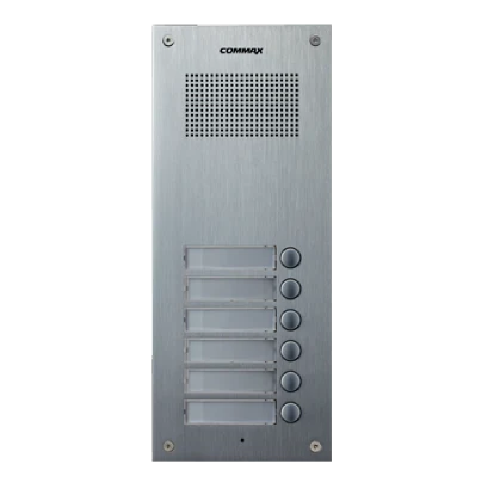 Commax DR-6UM Audio Door Bell-6 Button Panel for Multi-Unit Access Audio Intercom System