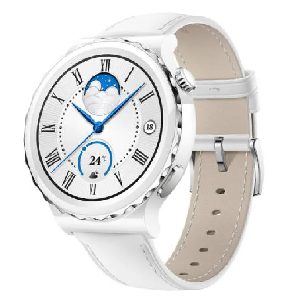 Huawei Watch GT 3 Pro 43mm Smartwatch (Silver)-AMOLED Display, ECG, GPS, Bluetooth Calling & Up to 7 Days Battery Life