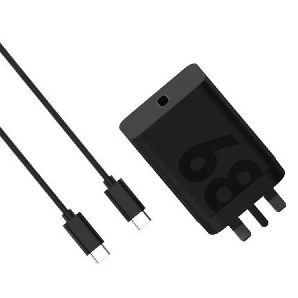 Motorola 68W TurboPower Fast Charger with USB Type-C Cable-PD Fast Charging Adapter for Smartphones & Devices