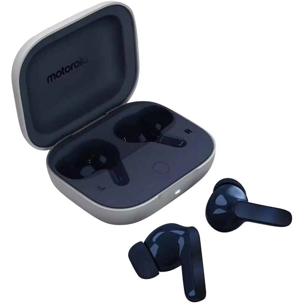 Motorola Moto Buds True Wireless Earbuds-Hi-Res Audio, Active Noise Cancellation, Dolby Atmos, Dual Microphones & Long Battery Life