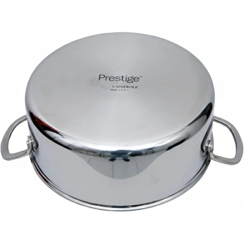 Prestige Infinity Tri-Ply Stainless Steel 28cm Casserole with Lid, Induction & All Hob Compatible - PR81194 - Image 2