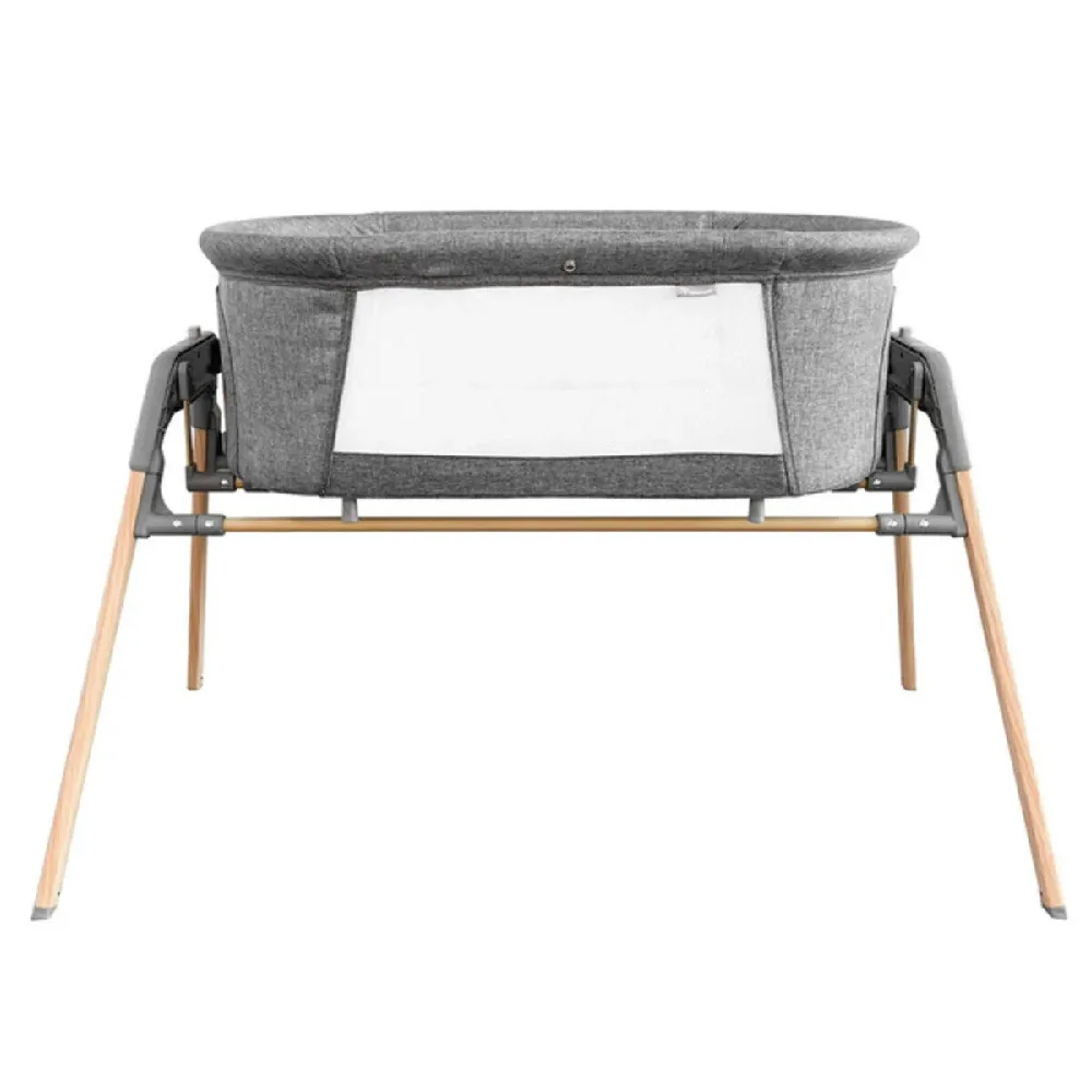 Teknum 3-in-1 Baby Rocker Bassinet & Infant Crib with Mosquito Net, Washable Mattress, Detachable Sleeping Basket, Carry Bag, Grey - TK_3IN1RKBS_GY - Image 3