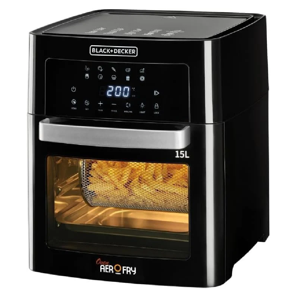 Black+Decker AOF150 15L Digital Air Fryer Oven-Multifunction Countertop Air Fryer