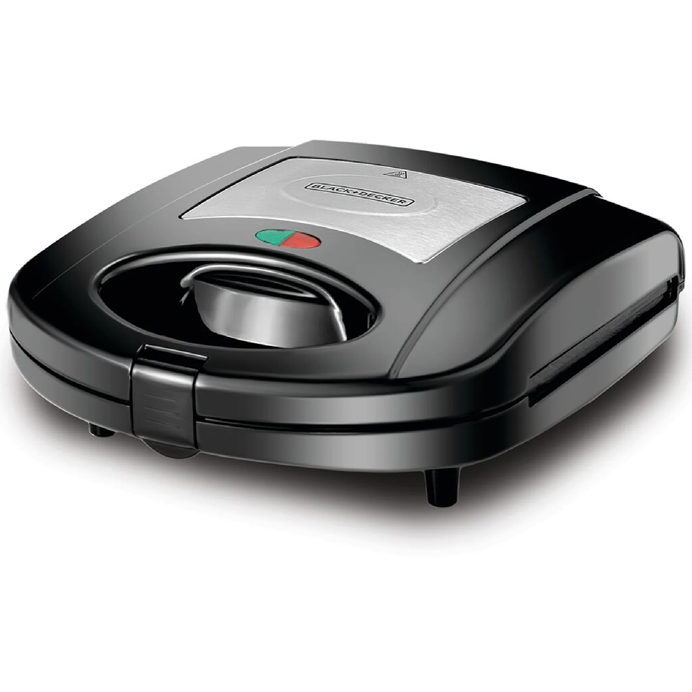 Black+Decker TS2130 3-in-1 Sandwich, Grill & Waffle Maker-2 Slice Multi-Function Breakfast Maker