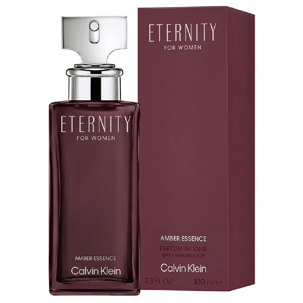 Calvin Klein Eternity Amber Essence 100ml Parfum Intense with Amber, Woody, and Floral Notes for Women - 3616305488640