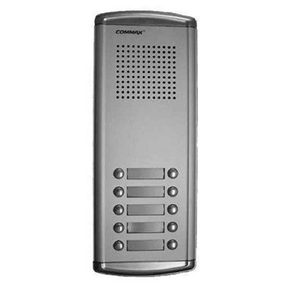 Commax DR-10AM 10-Button Outdoor Audio Intercom Panel-Multi-Apartment Door Bell System for Building Entrance