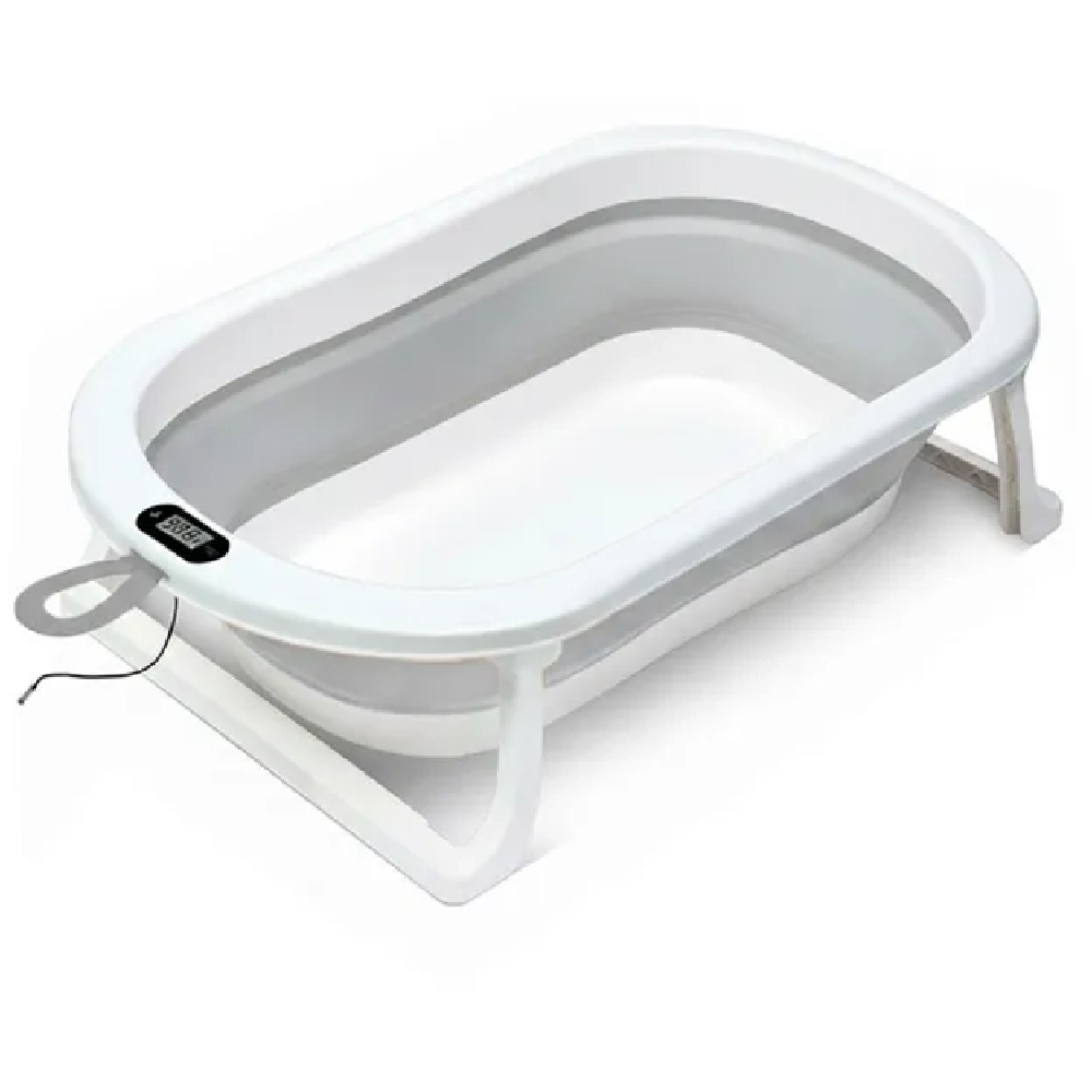 Star Babies Baby Foldable Bathtub With Thermometer & Bathmat Set - 1pc - Assorted Cushion