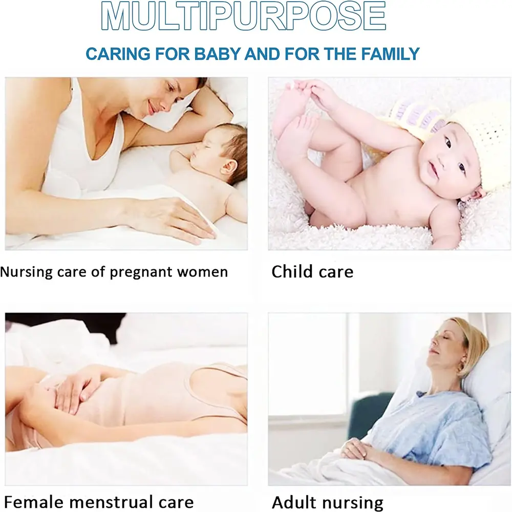 Star Babies Disposable Changing Mats - Blue - (60x60cm) - 40 Pcs - Image 4