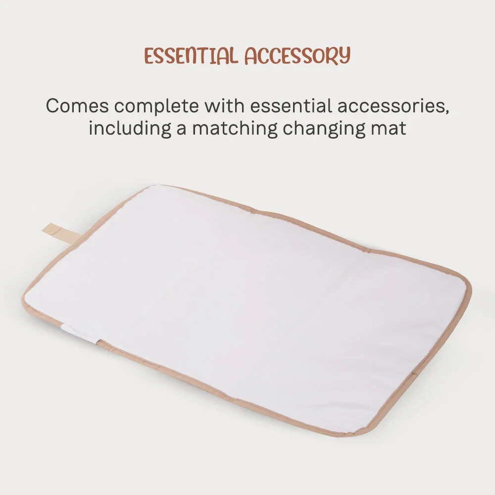 Sunveno Jewel 18L Quilted Diaper Backpack with Changing Mat & Stroller Straps, Rose Gold - SN_DP_ROGD - Image 5
