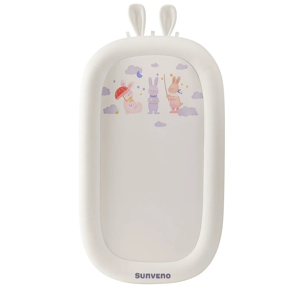 Sunveno Newborn Baby Nest 0-9 Months with Soft Mattress & Bumper, White - SN_NBB_WH