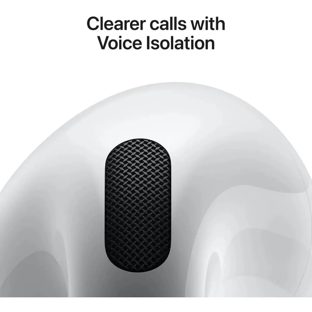 Apple AirPods 4 with Active Noise Cancellation, USB-C Charging Case, Bluetooth 5.3, IP54, White - Middle East Version - Image 5