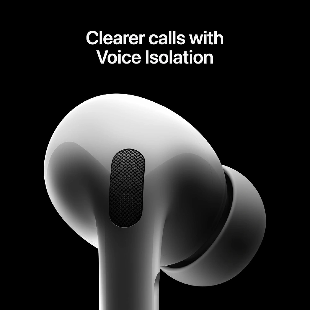 Apple AirPods Pro 2 Wireless Earbuds with USB-C Charging Case, Active Noise Cancellation, H2 Chip, Personalized Spatial Audio, White - Middle East Version - Image 6