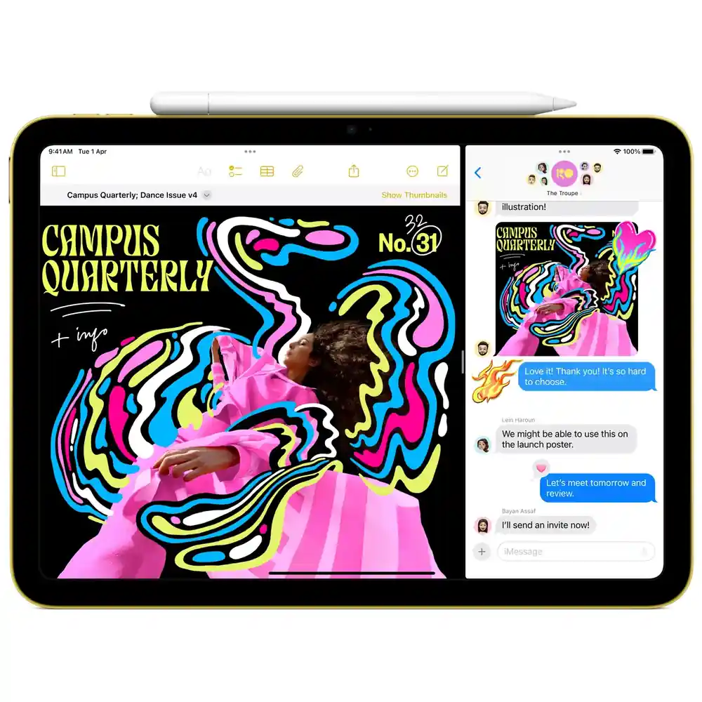 Apple iPad 11 256GB Wi-Fi 2025 - 11 Inch Liquid Retina Display, A16 Chip, 5G Capable, Touch ID, Silver - Middle East Version - Image 4