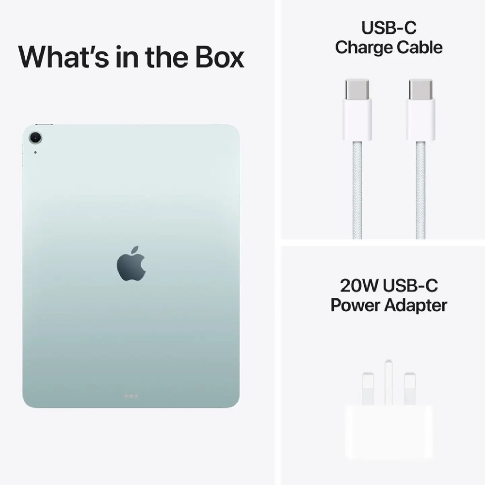 Apple iPad Air 8th Gen 13 Inch Tablet - Liquid Retina Display, M4 Chip, Wi-Fi, 128GB Storage, 12MP Camera, Touch ID, USB-C, Blue - Middle East Version - Image 6