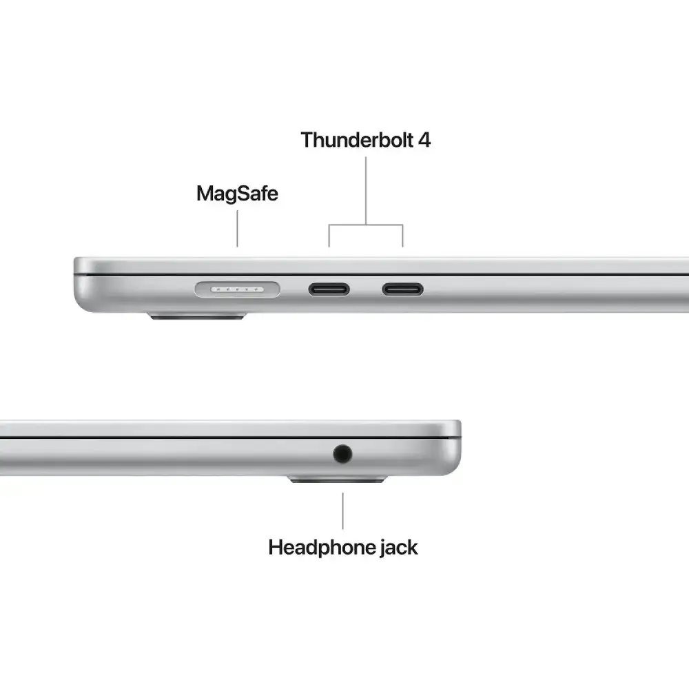 Apple MacBook Air M5 15.3-inch 16GB RAM 1TB SSD, 10-Core CPU, 10-Core GPU, Wi-Fi 7, English Keyboard, Silver, MDVA4 - International Version - Image 5