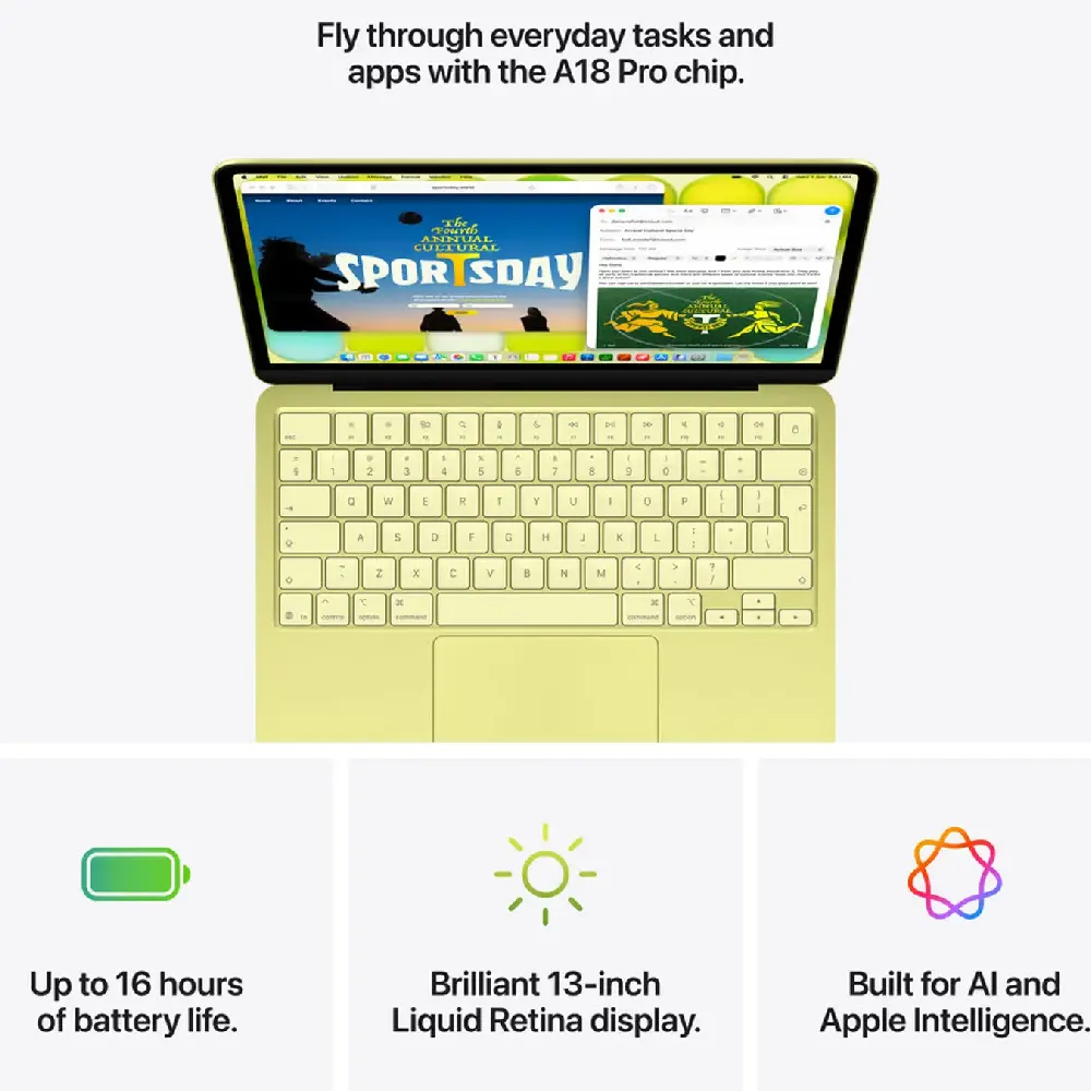 Apple MacBook Neo 13 Inch Laptop - A18 Pro 6-Core CPU, 8GB RAM, 256GB SSD, macOS Tahoe, Blush - MHFH4 - TDRA Version - Image 10