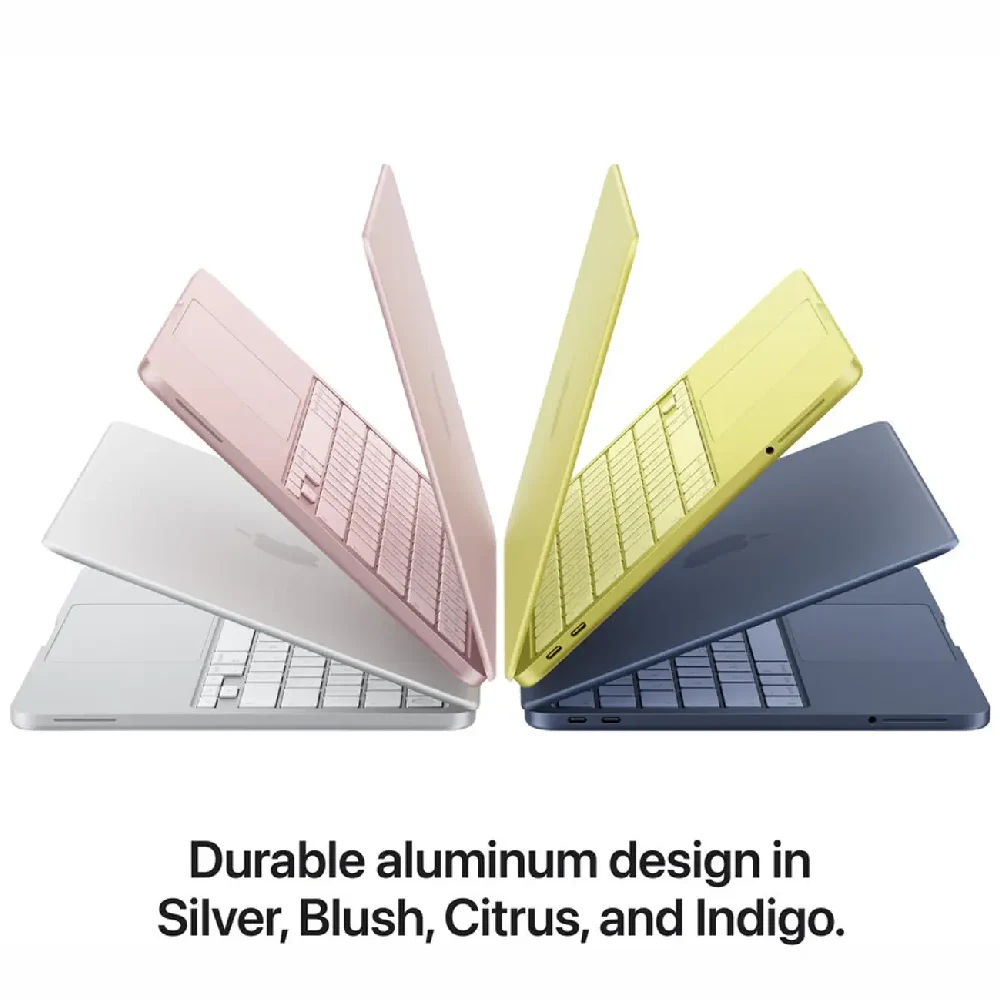 Apple MacBook Neo 13 Inch Laptop - A18 Pro 6-Core CPU, 8GB RAM, 256GB SSD, macOS Tahoe, Citrus - MHFD4 - Middle East Version - Image 4