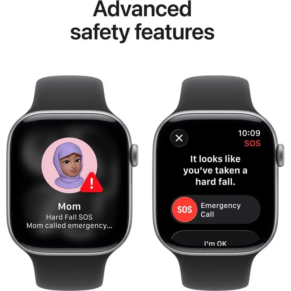 Apple Watch Series 11, 42mm Jet Black Aluminum Case, Always-On Retina OLED Display, S10 Chip, 64GB, GPS, Health & Fitness Tracking, Water Resistant - International Version - Image 7