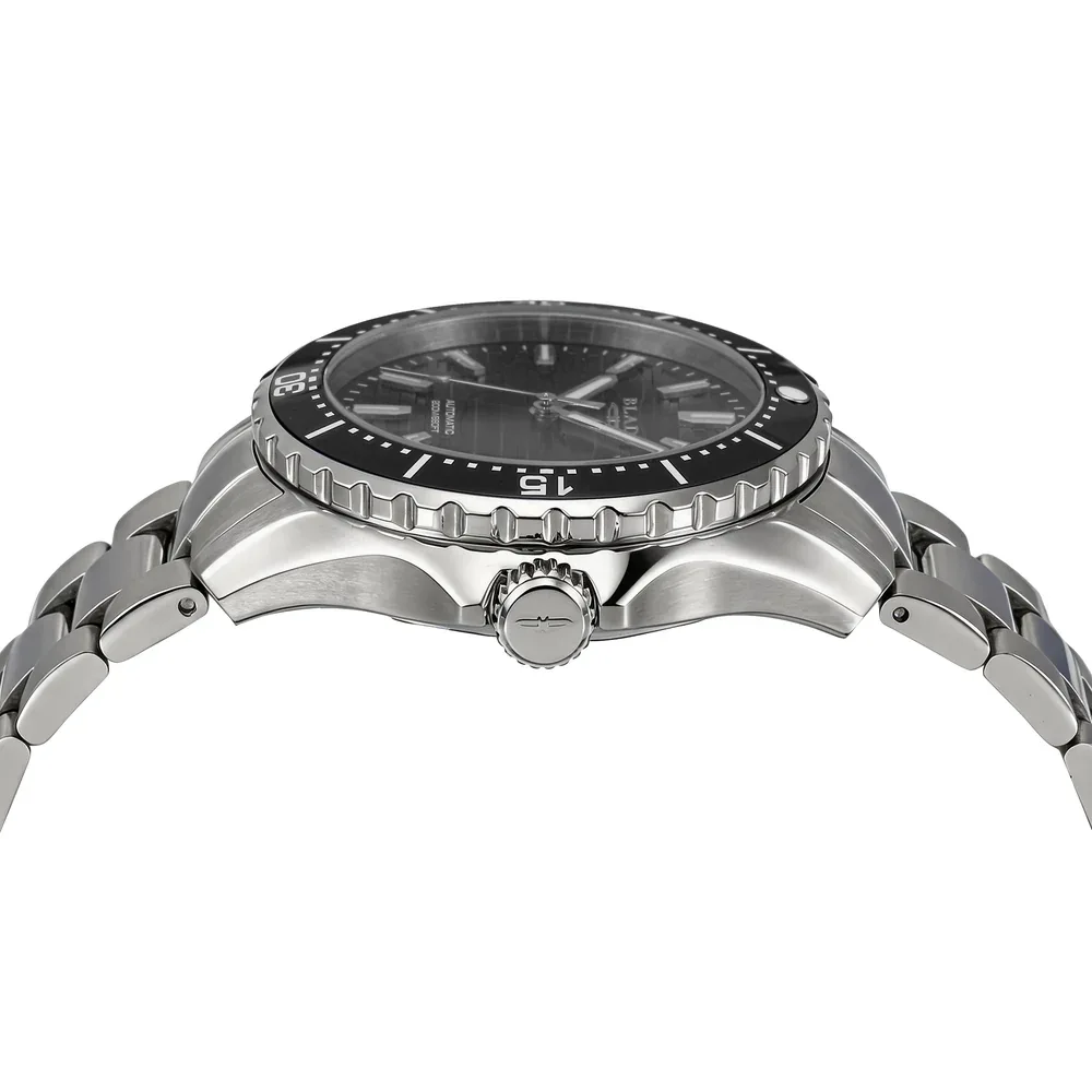 Blade Divers XL Black Delta Series 41mm Mens Calendar Watch, 316 Stainless Steel Case, Black Dial, Sapphire Glass, Stainless Steel Band, 20ATM - 3720G2SNS - Image 2