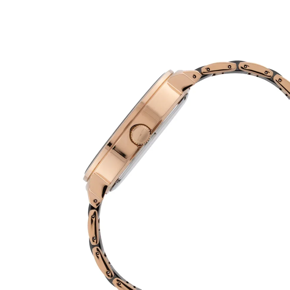 Blade Jazz Crimson 32mm Womens Date Watch, Stainless Steel Case, Black Dial, Rose Gold Plating, SS Ceramic Band, Japan Quartz Movement, 5ATM, 3 Years Warranty - 3728L4RNN - Image 3