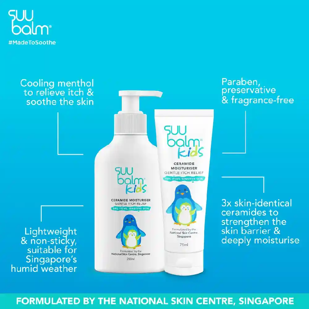 Suu Balm Kids Ceramide Moisturiser Gentle Itch Relief 75ml, GP-SB050MA199 - Image 3