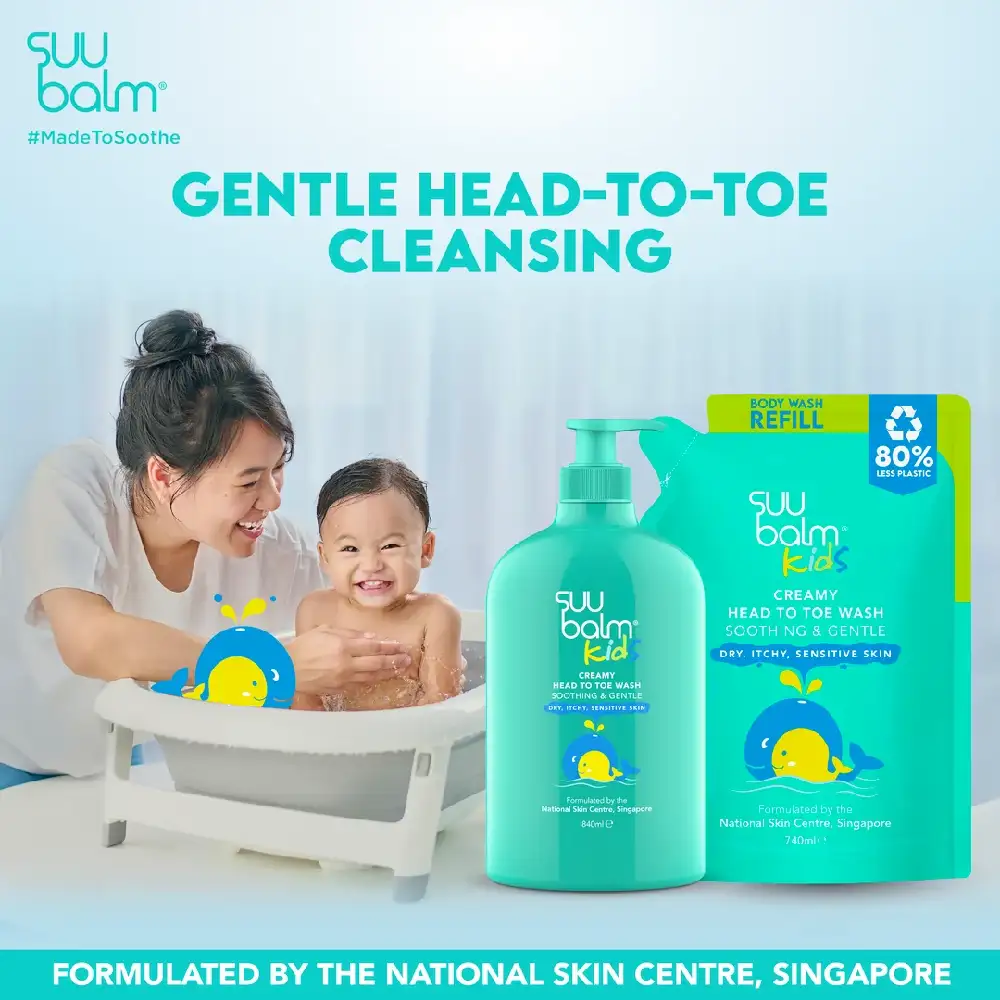 Suu Balm Kids Creamy Head-to-Toe Wash 420ml, GP-SB074MA212 - Image 2
