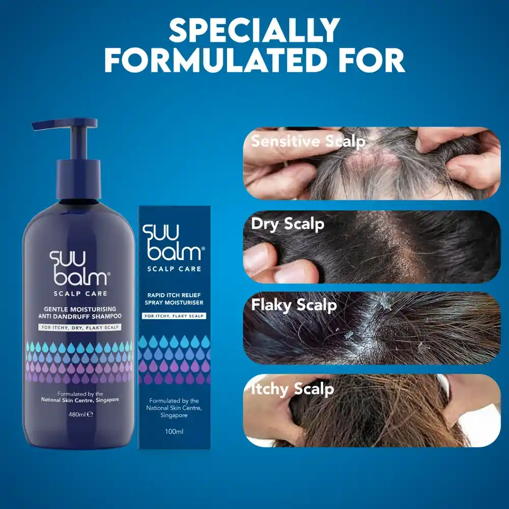 Suu Balm Scalp Care Gentle Moisturiser Anti-Dandruff Shampoo 480ml, GP-SB144MA146 - Image 5