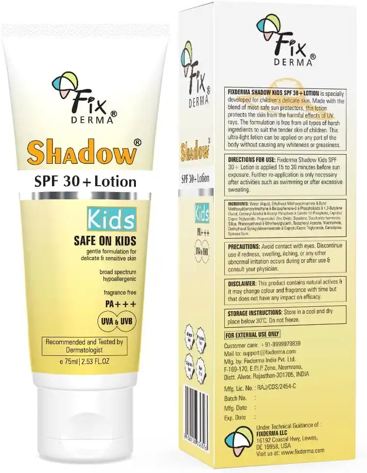 Fixderma Shadow SPF 30 Plus Lotion For Kids PA Plus 75g - FXD-336516L1 - Image 6