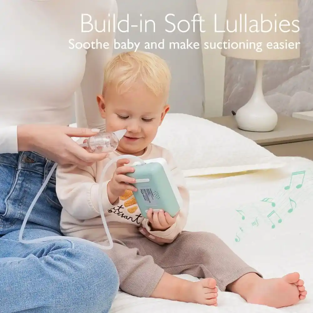 Momcozy Hospital-Grade Nasal Aspirator, Medical-Grade Silicone Tips, Safe Closed-System Design, Quiet Operation, USB Rechargeable, One-Button Operation, Compact Portable Design - 840506407800 - Image 5
