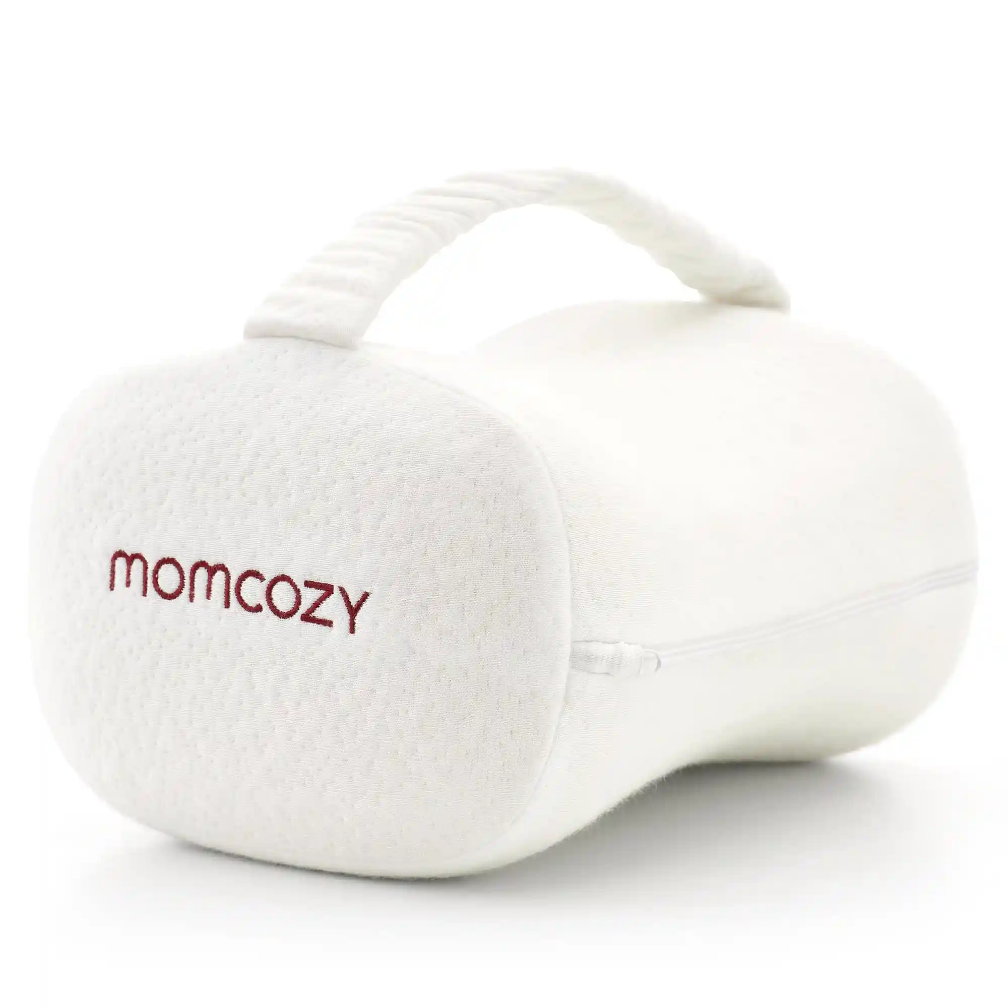 Momcozy Knee Pillow for Side Sleepers, Ergonomic Memory Foam Leg Pillow, Spinal Alignment Support, White - 810184056676