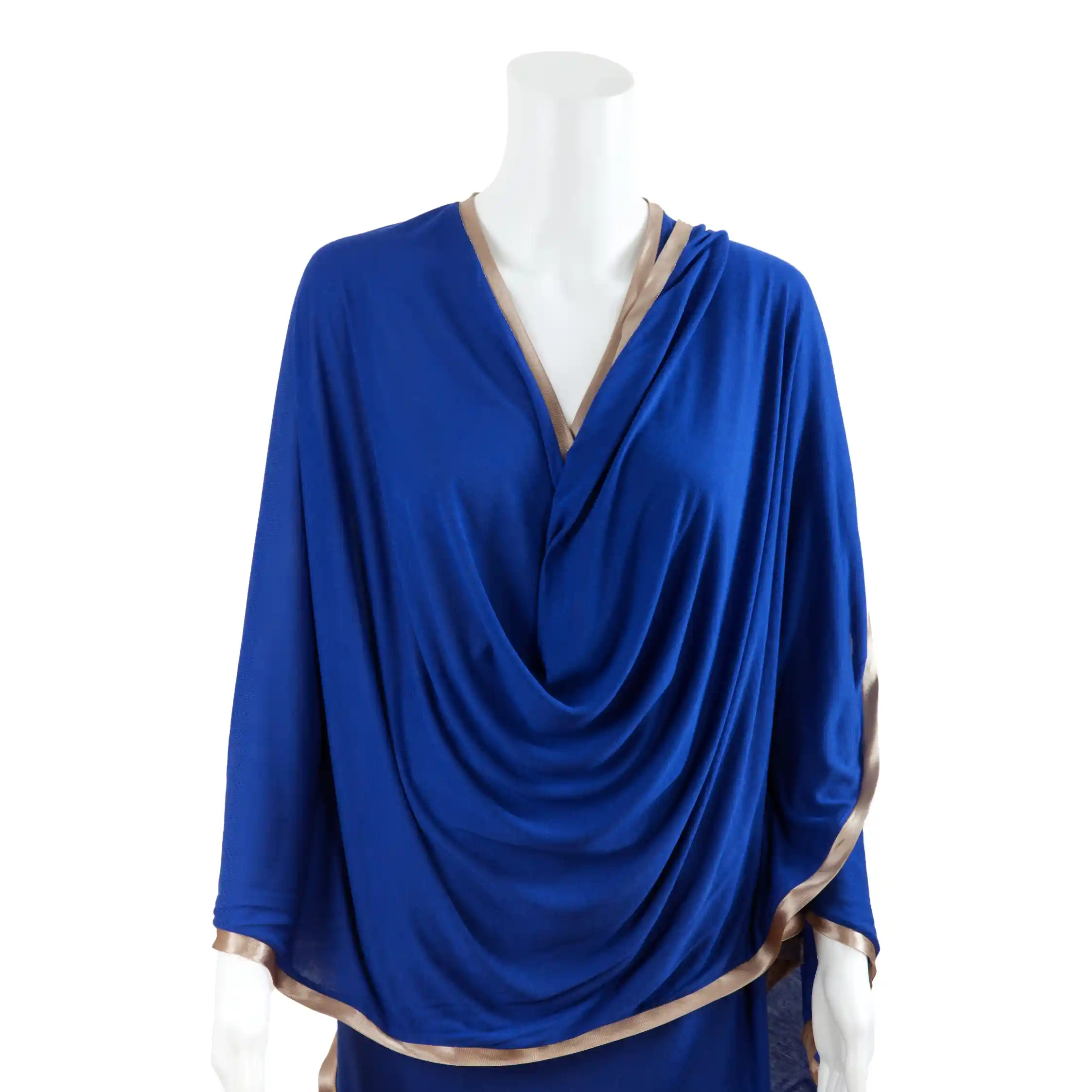Bebitza Breathable Modal Fabric Breastfeeding Nursing Cover Cobalt Blue - M0473 - Image 2