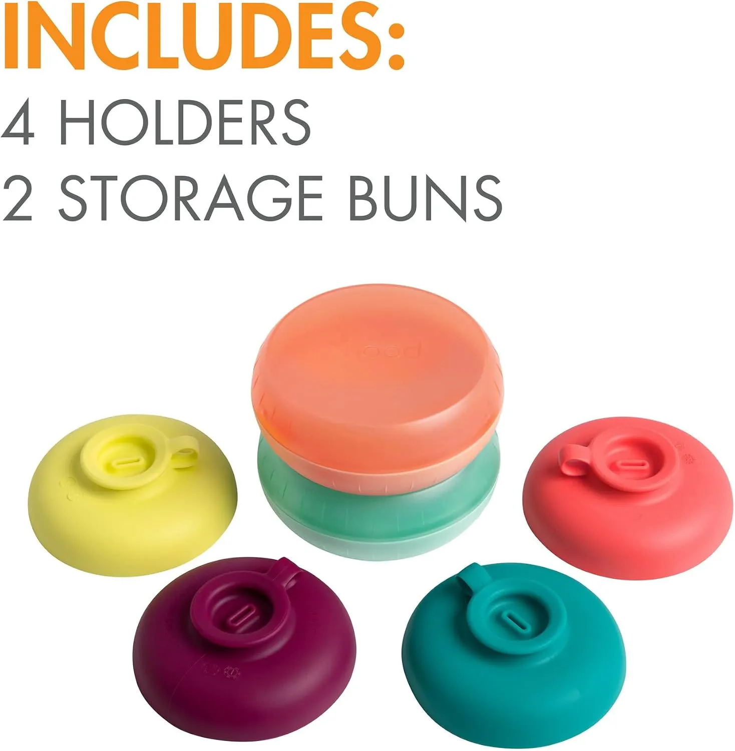 Boon Drizzle Drip Free Silicone Ice Cream Cone Holder Pack of 4 - B11599A - Image 2