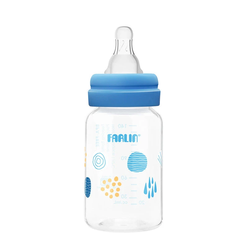 Farlin Standard Neck Polypropylene Baby Feeding Bottle Blue 140ml - AB-41022 B - Image 3