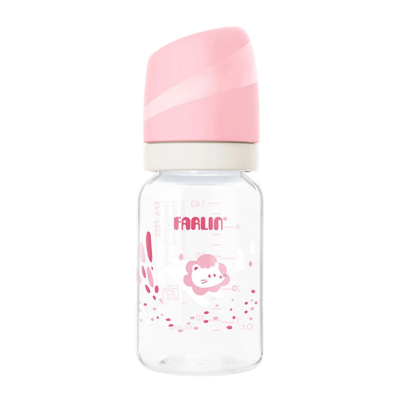 Farlin Standard Neck Polypropylene Baby Feeding Bottle Red 140ml - AB-41022 R