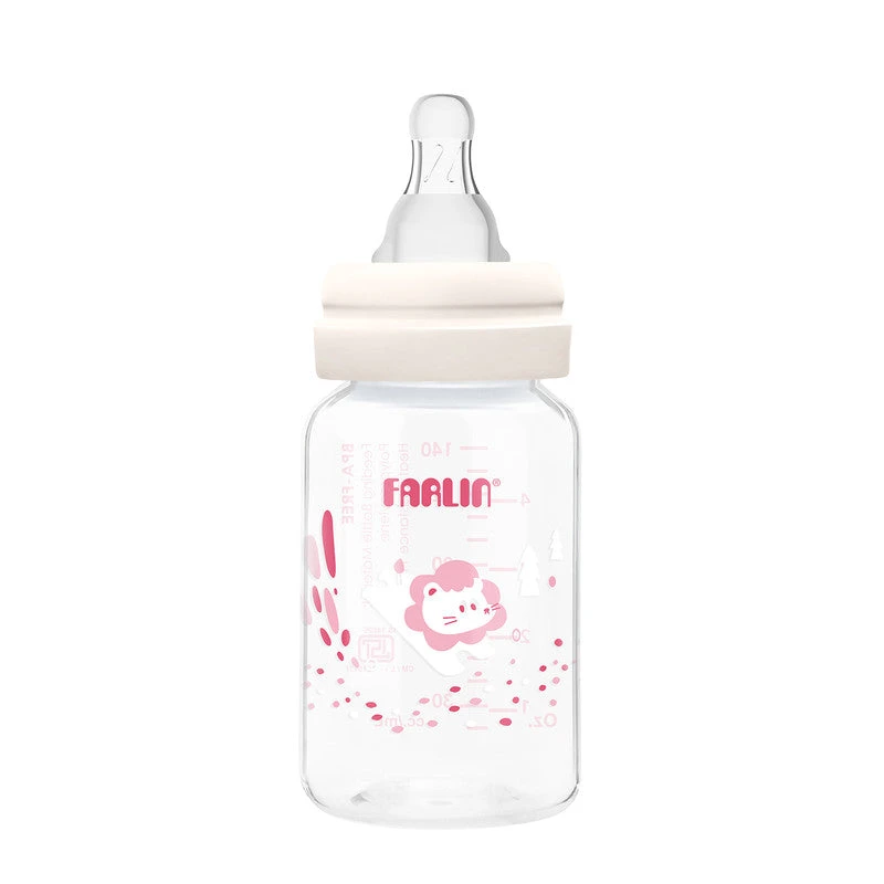 Farlin Standard Neck Polypropylene Baby Feeding Bottle Red 140ml - AB-41022 R - Image 3