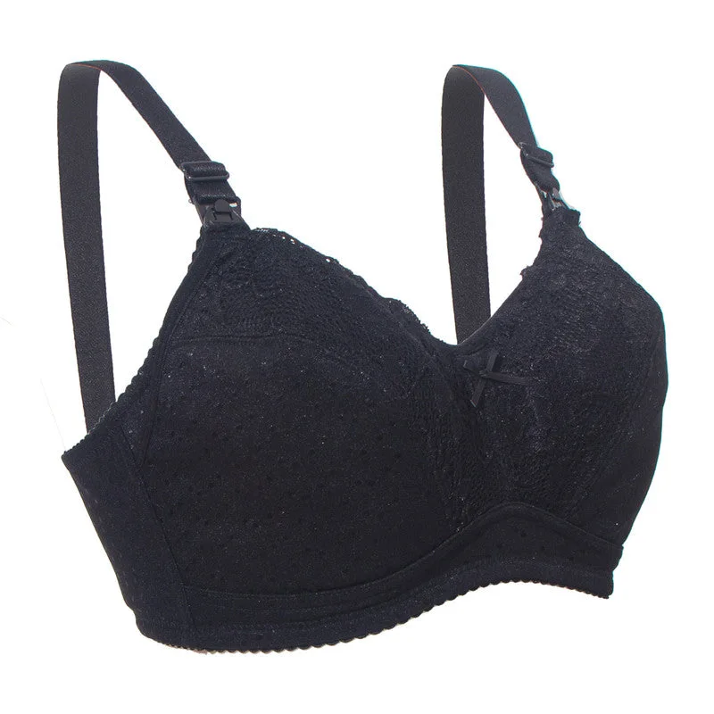 Okus Basic Cotton Maternity and Nursing Bra Black Small - CJNB006BKS - Image 2