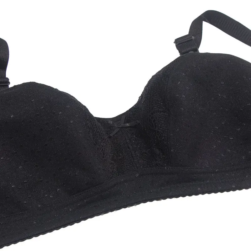Okus Basic Cotton Maternity and Nursing Bra Black Small - CJNB006BKS - Image 4