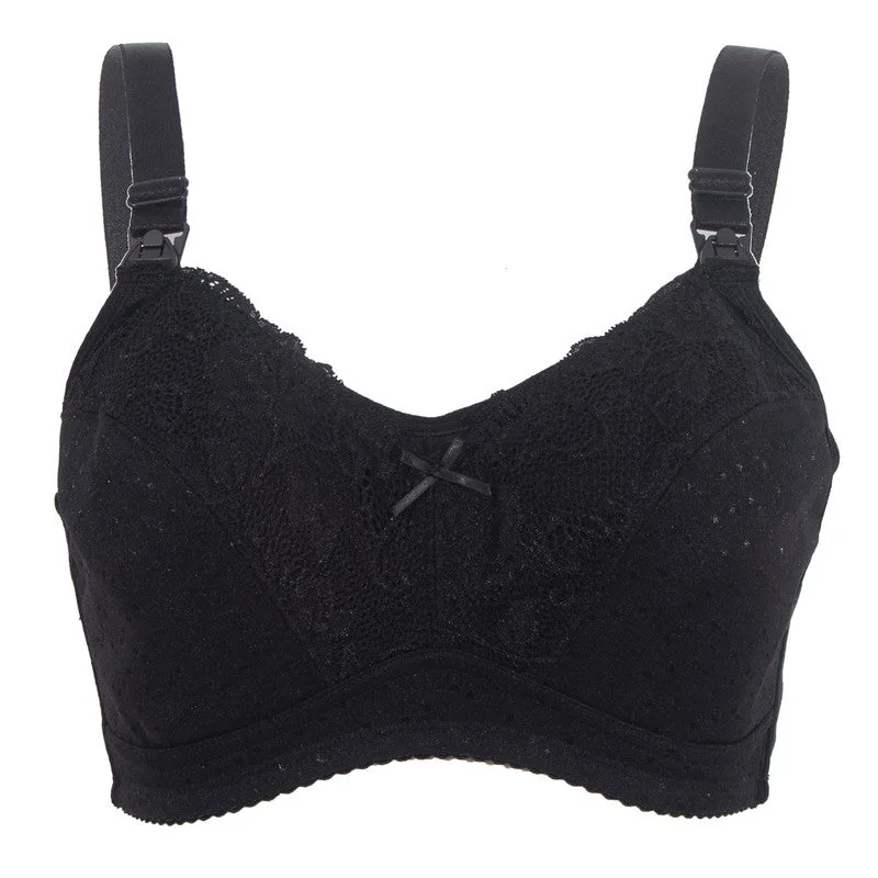 Okus Basic Cotton Maternity and Nursing Bra Black Small - CJNB006BKS - Image 5