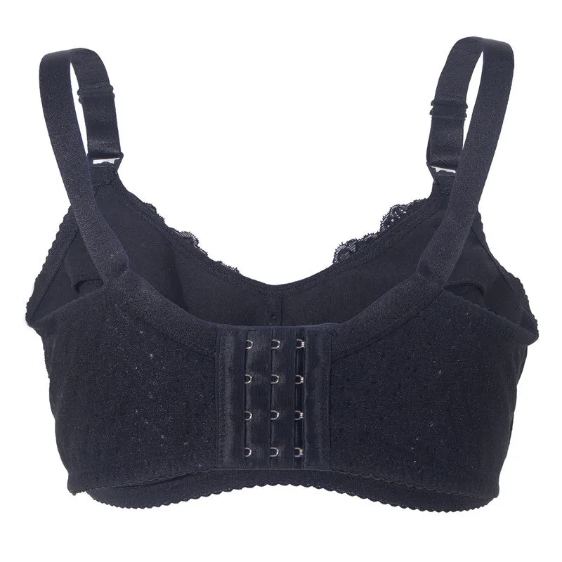 Okus Basic Cotton Maternity and Nursing Bra Black XX Large - CJNB006BKXXL - Image 3